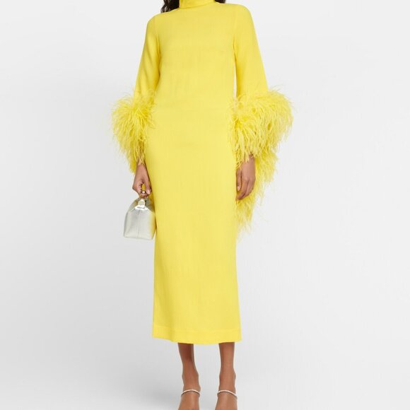 Taller Marmo Dresses & Skirts - Taller Marmo Del Rio Feather Trim Dress  | Size EU44 I$1,690 Retail